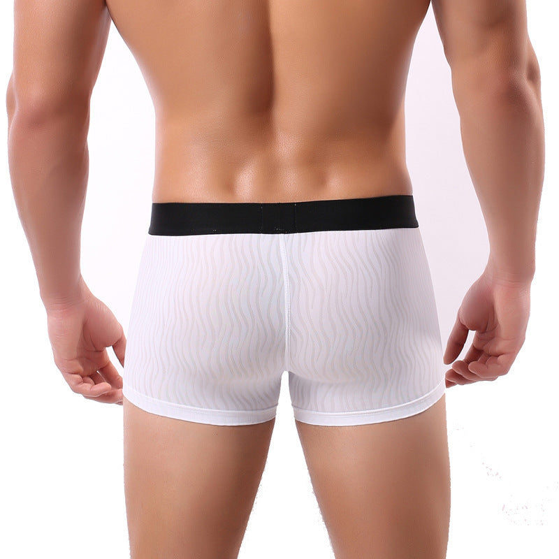 Striped Men's Underwear Breathable Close-fitting Boxers